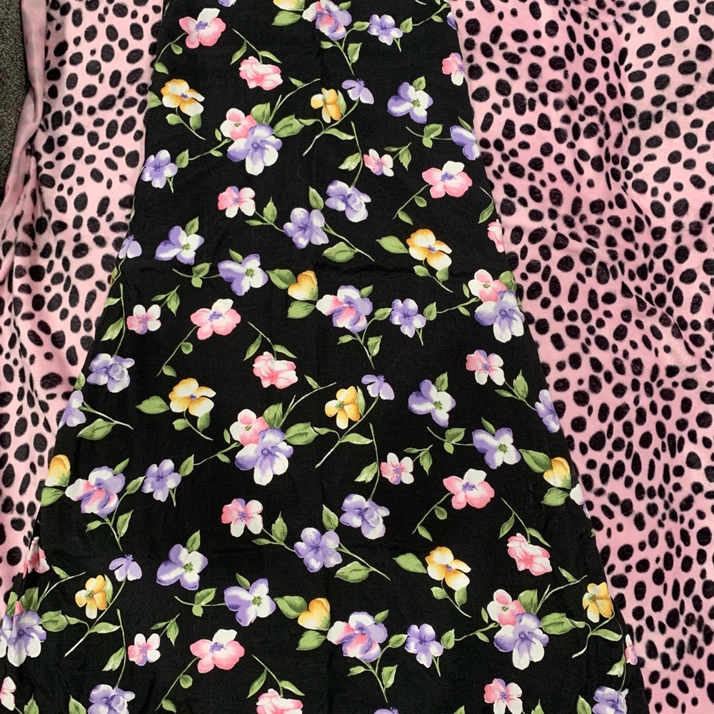 Vintage Floral Midi Dress